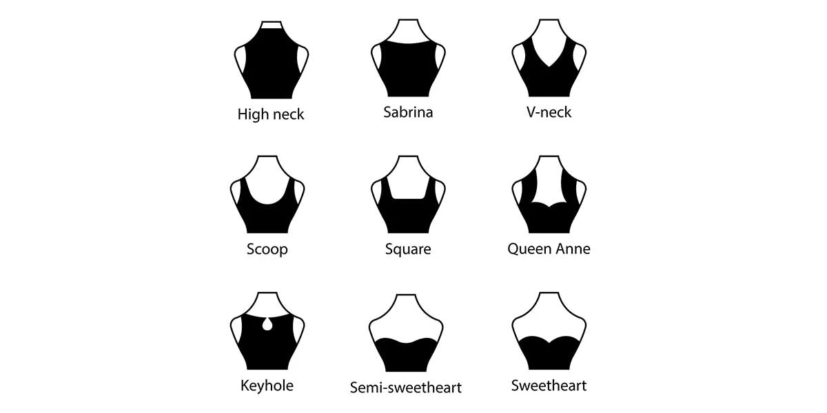 Necklaces, Necklines, and Hairstyles