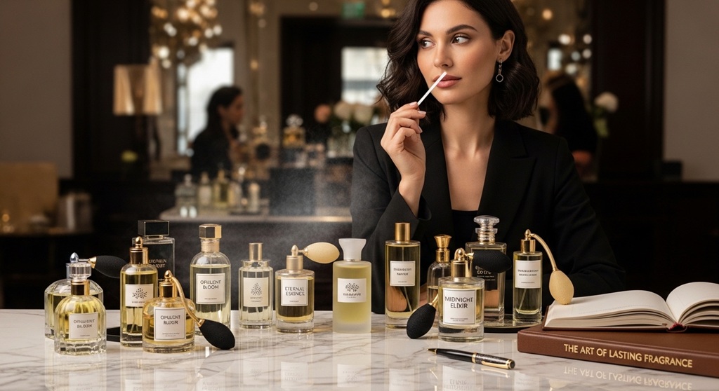 Strong perfume bottle with long lasting fragrance concept