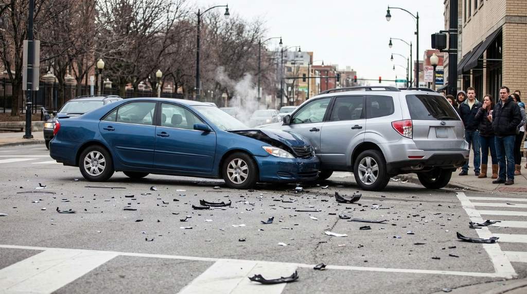Insurance claim documents with witness statement notes